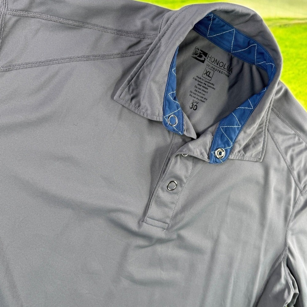 Honolua Shirt Men XL UV Protection SPF‎ 30 Moisture Wicking Golf Travel Polo